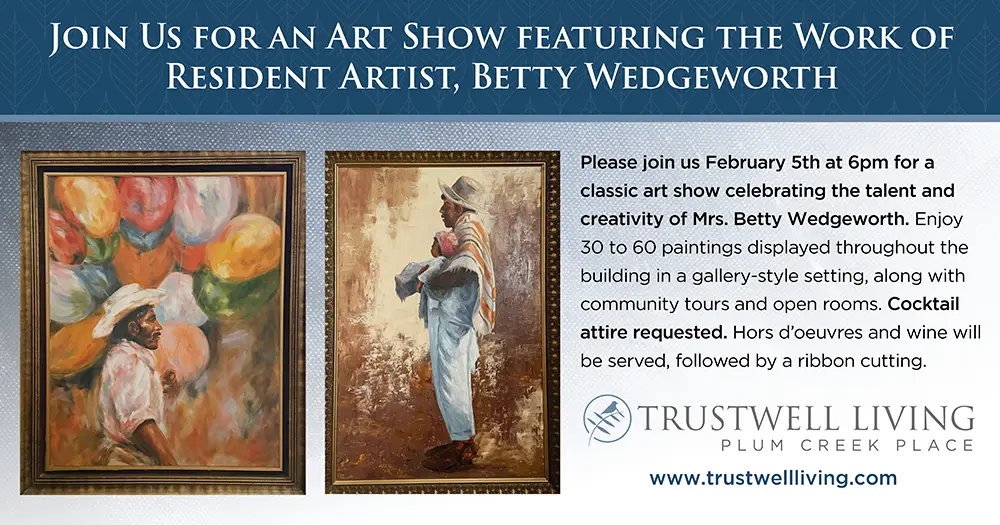 Photo of a flyer for art show